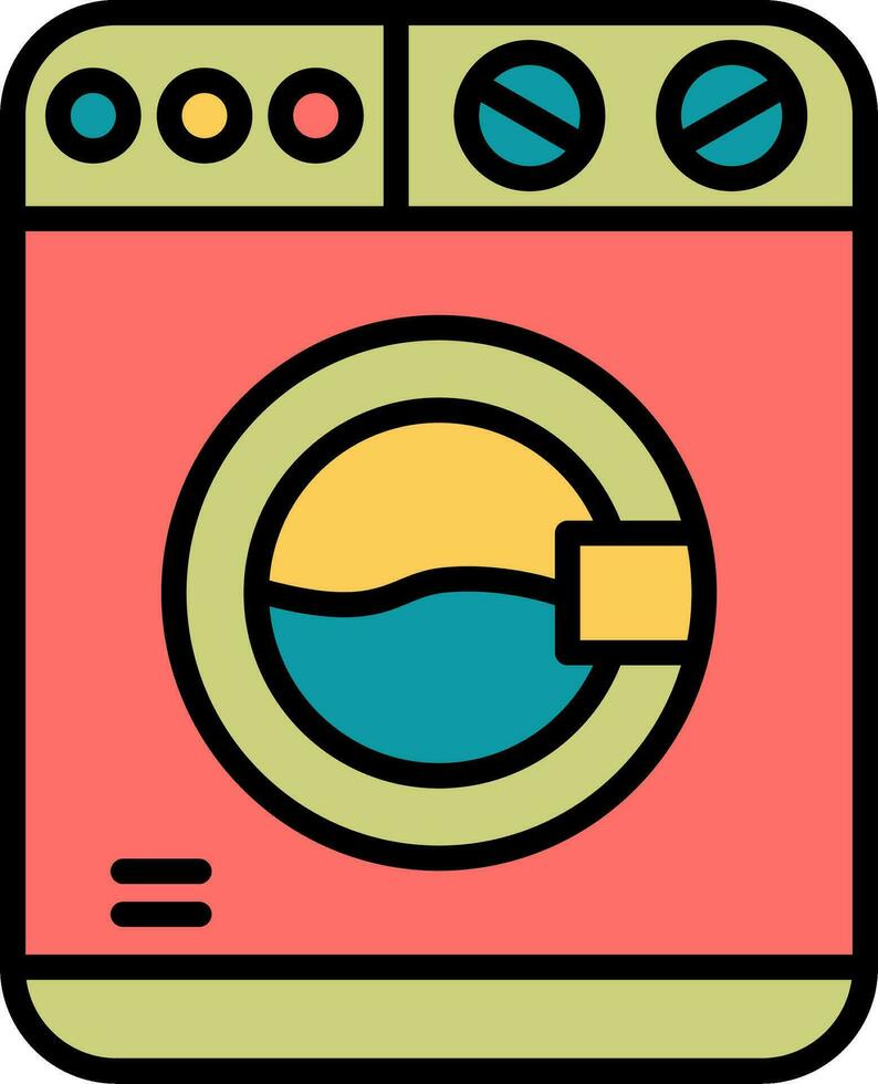 wasmachine vector pictogram