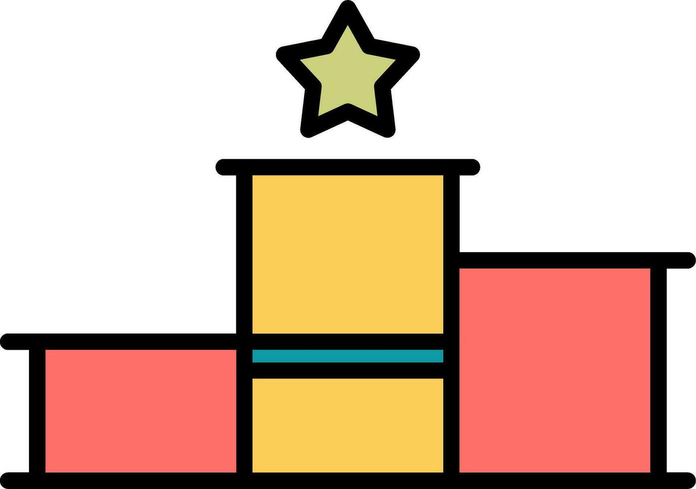 podium vector icoon