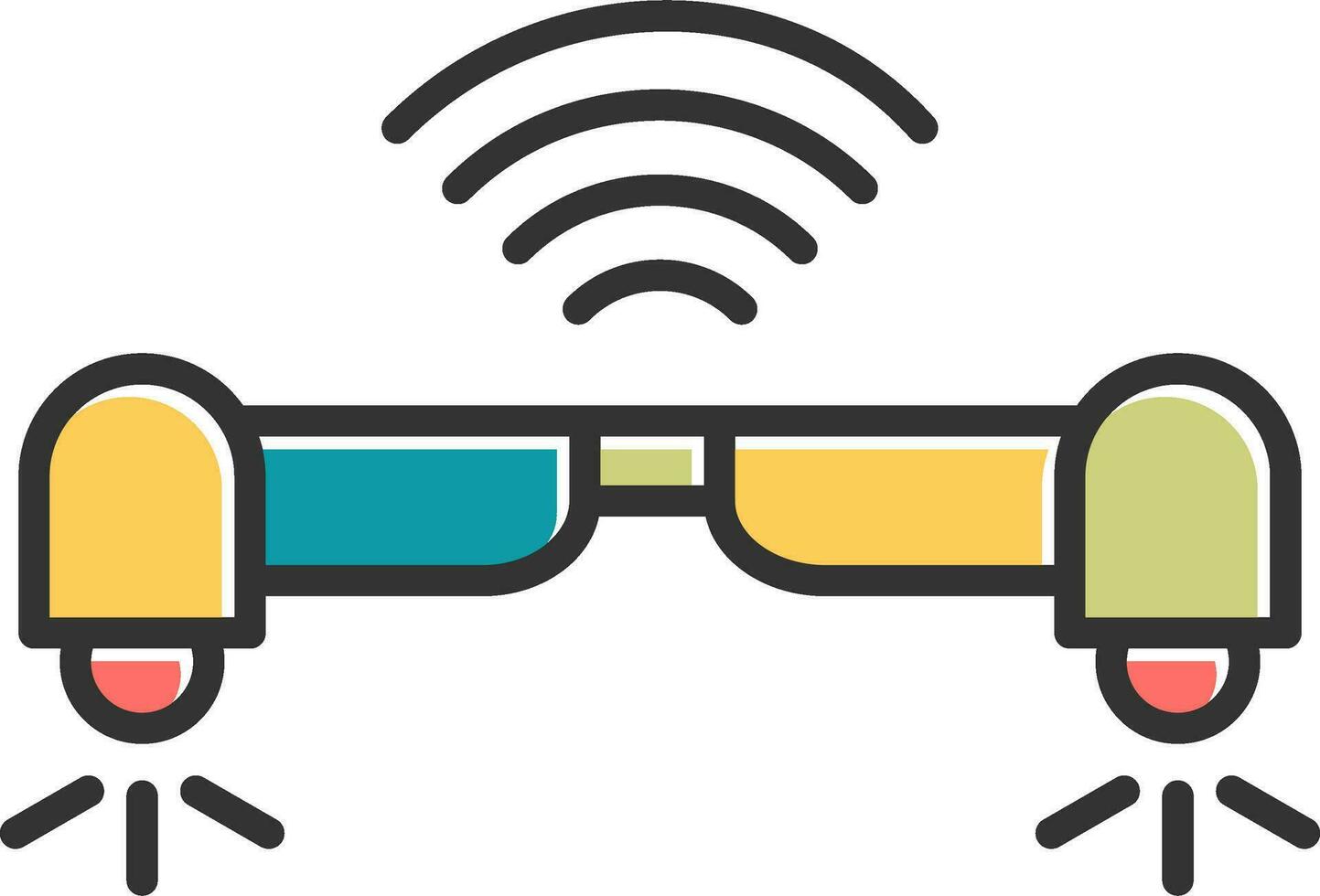 hoverboard vector pictogram