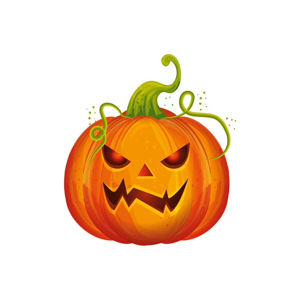 Halloween pompoen traditionele geïsoleerde pictogram vector
