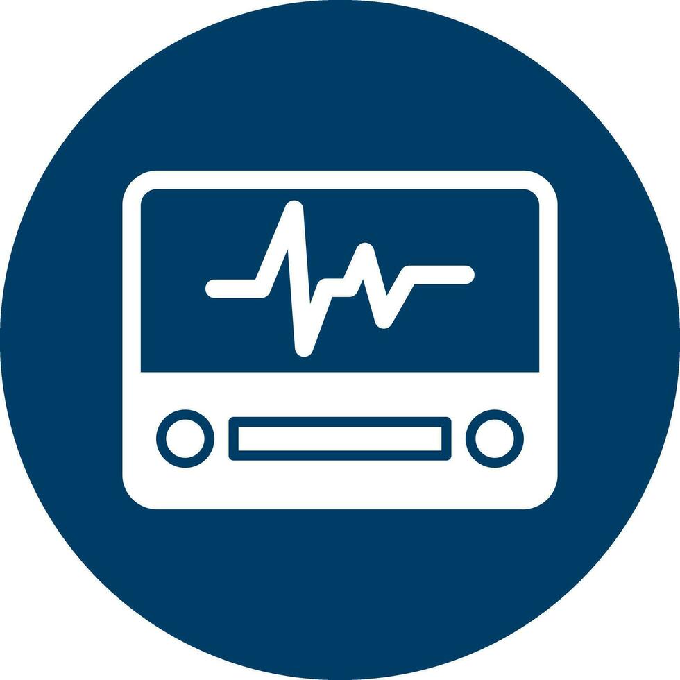 elektrocardiogram vector icoon