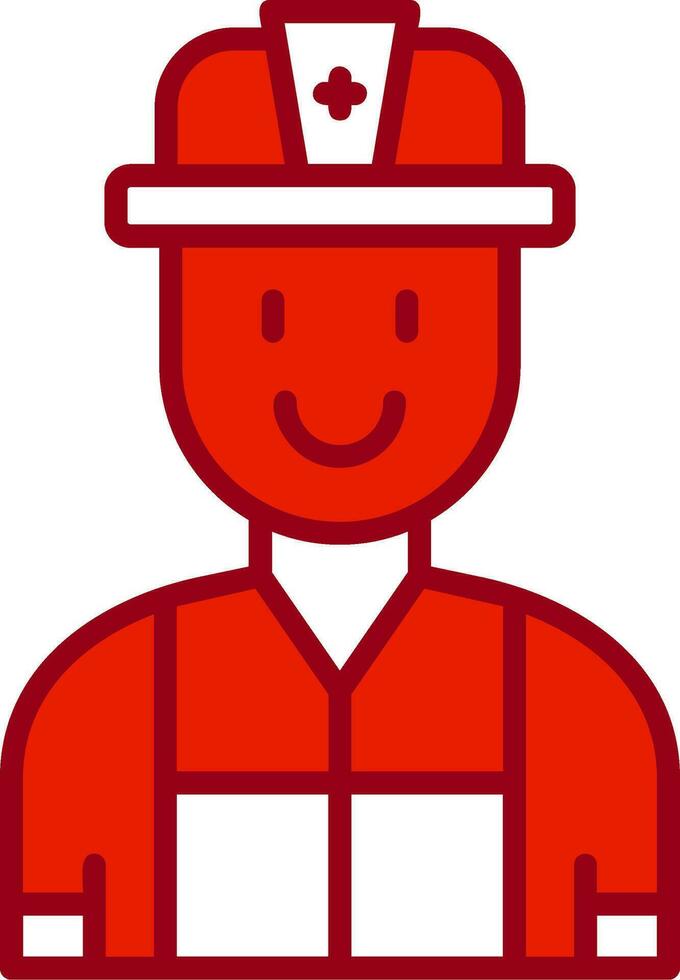 brandweerman vector pictogram