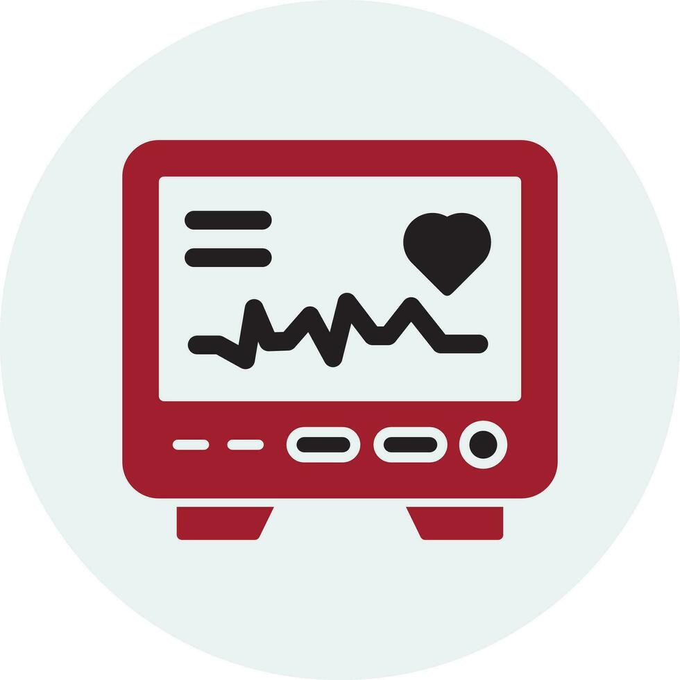 elektrocardiogram vector icoon