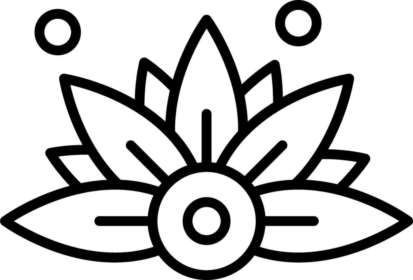lotusbloem vector icon