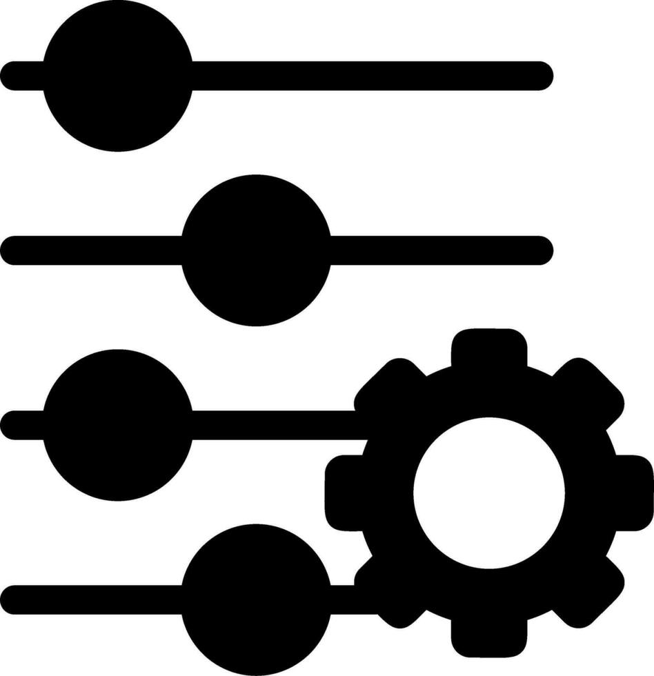 instellingen vector pictogram