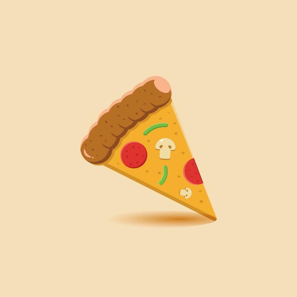 pizza icoon. pizza-logo. vectorillustratie. geïsoleerd vector