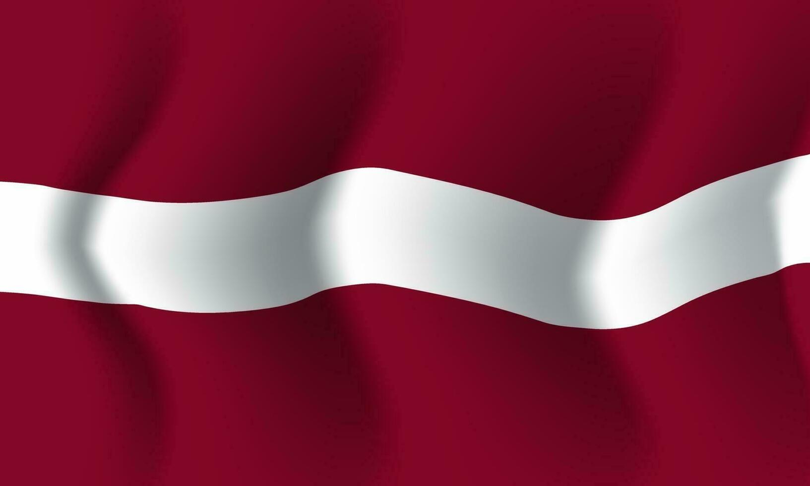 achtergrond zwaaien in de wind letland vlag. achtergrond vector