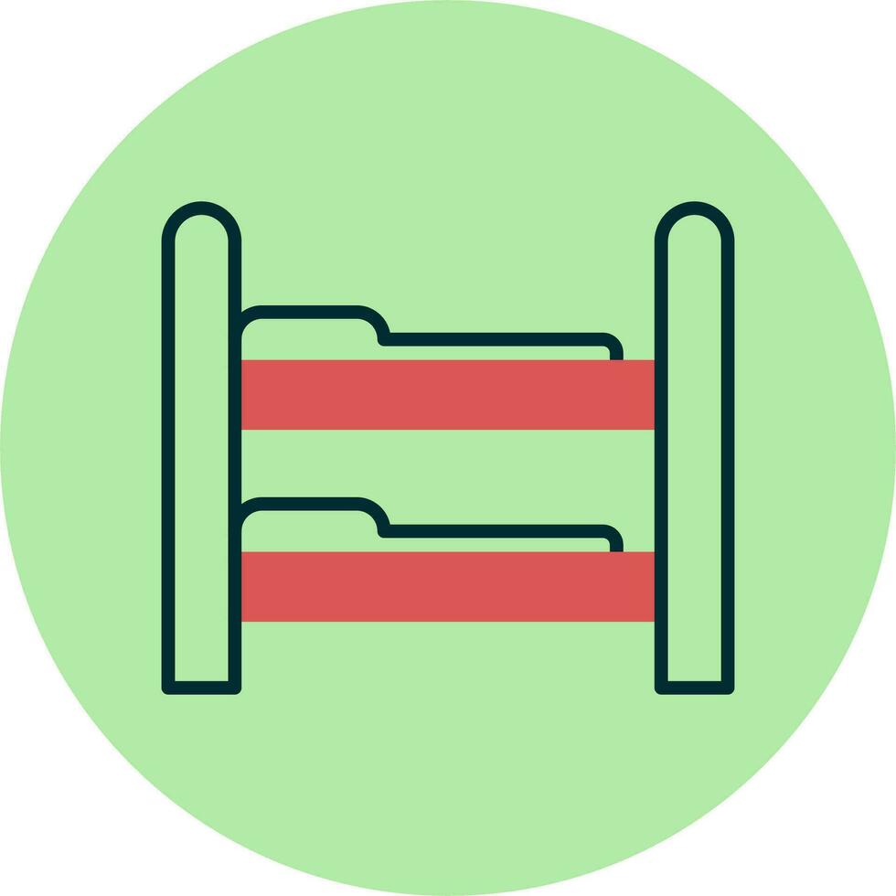 stapelbed bed vector icoon