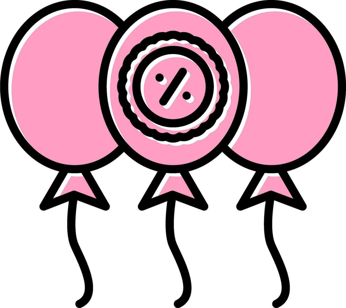 ballonnen vector icon