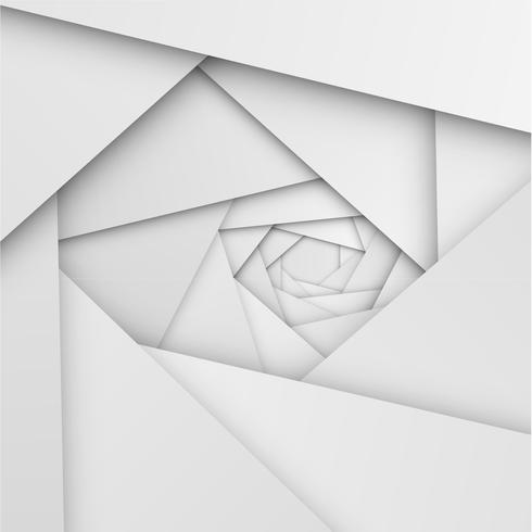 Abstracte witte achtergrond met vouwen en schaduwen, vectorillustratie vector