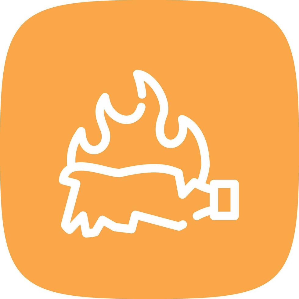 brandwond creatief icoon ontwerp vector