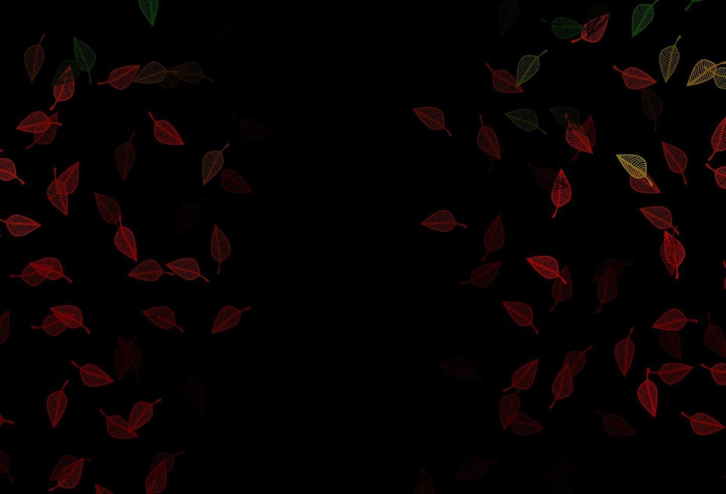 donkergroen, rood vectorkrabbelpatroon. vector