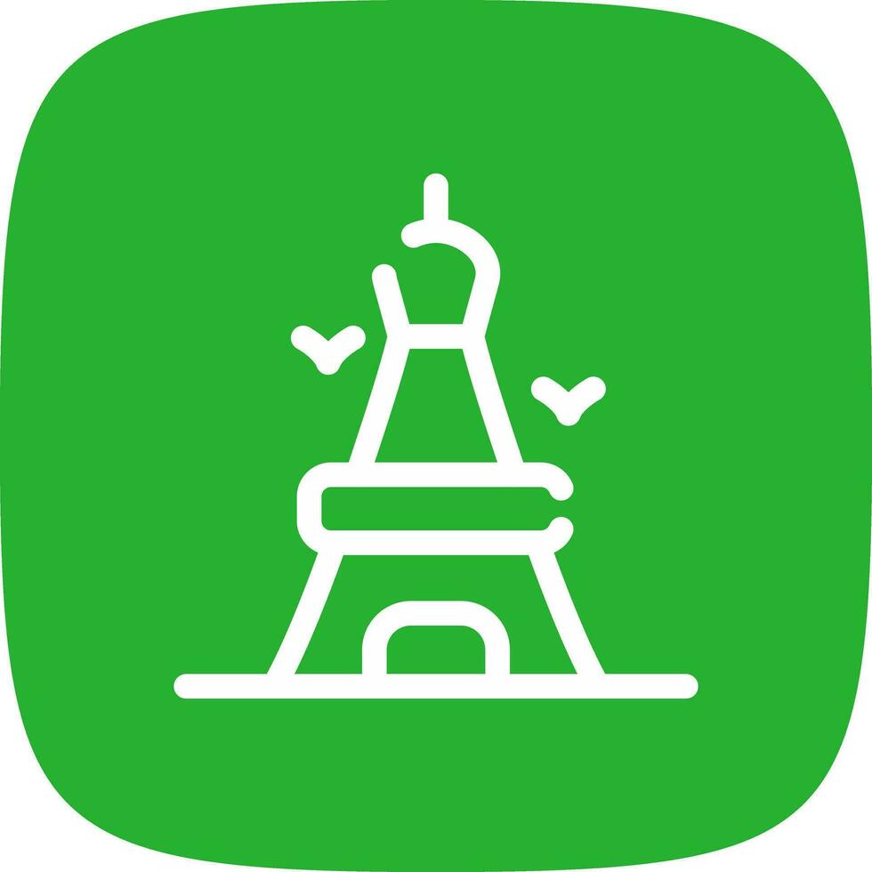 eiffel toren creatief icoon ontwerp vector