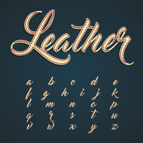 Leerlettertype kleine letters, vector