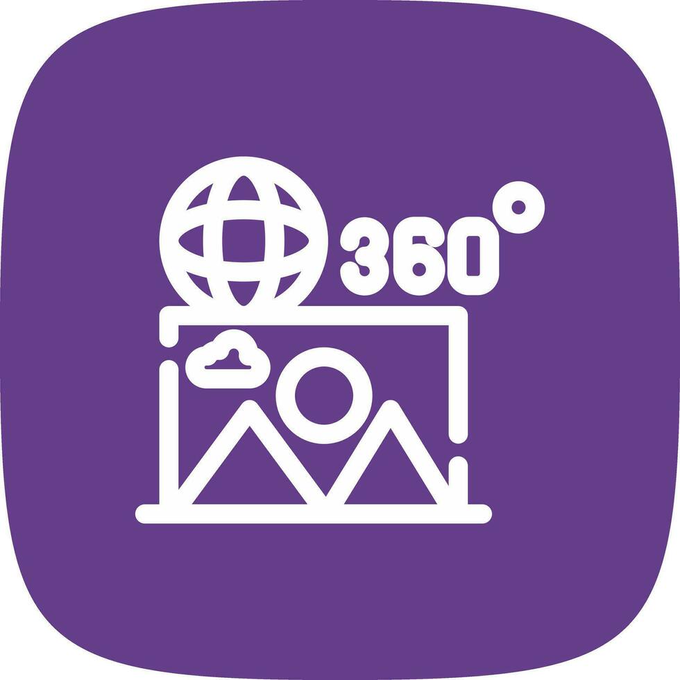 360 beeld creatief icoon ontwerp vector