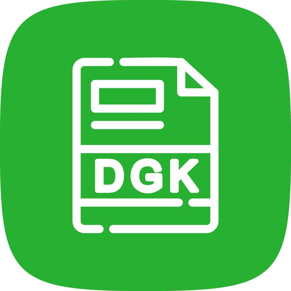 dgk creatief icoon ontwerp vector