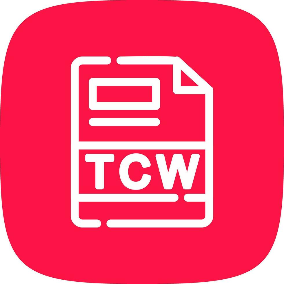 tcw creatief icoon ontwerp vector