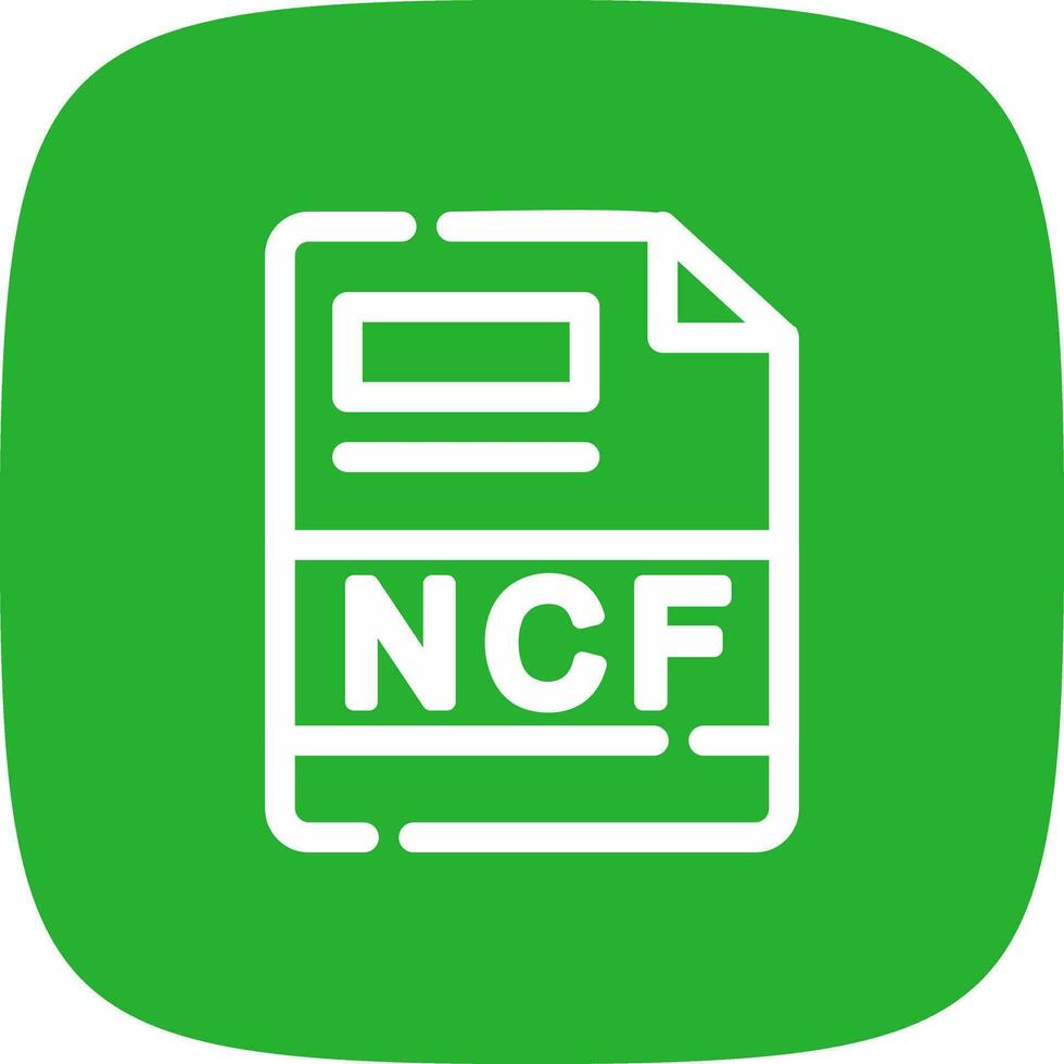 ncf creatief icoon ontwerp vector