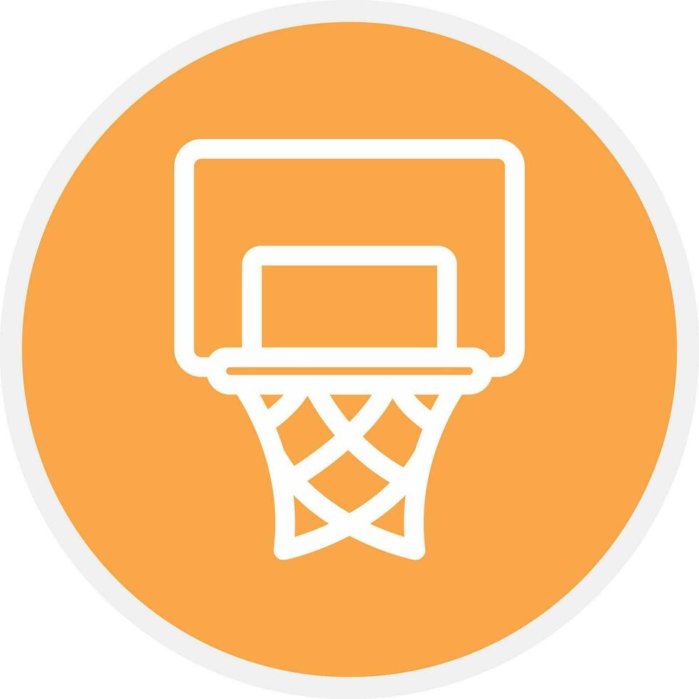 basketbal hoepel creatief icoon ontwerp vector