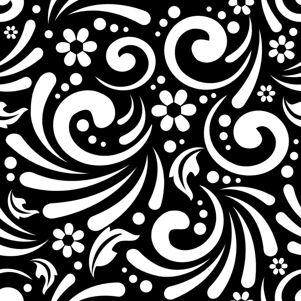 naadloze bloemen abstract patroon trendy achtergrond achtergrond vector