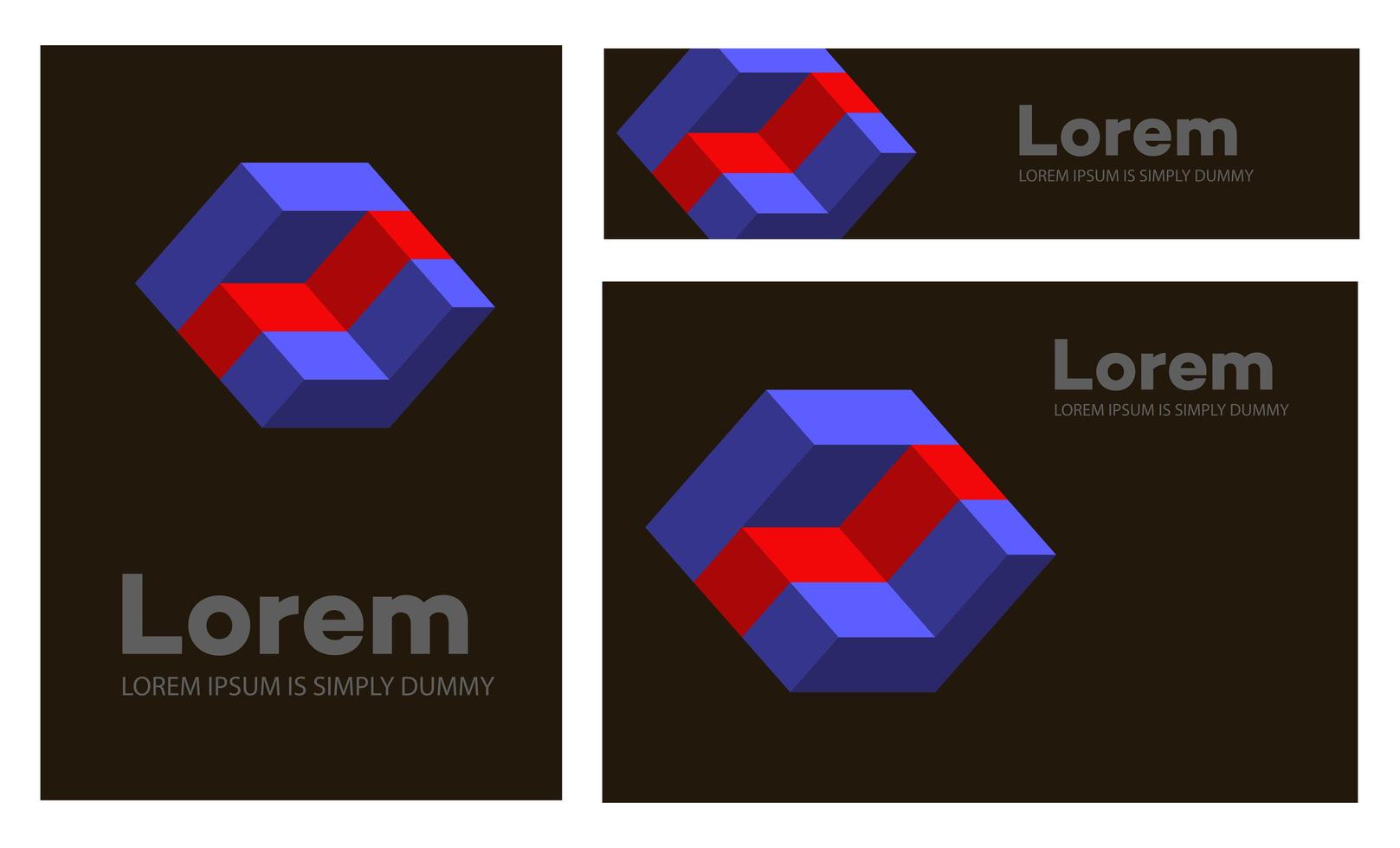 abstracte figuren, set geometrische objecten voor een conceptuele sjabloon. vector