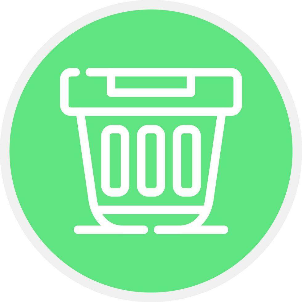afvalcontainer creatief icoon ontwerp vector