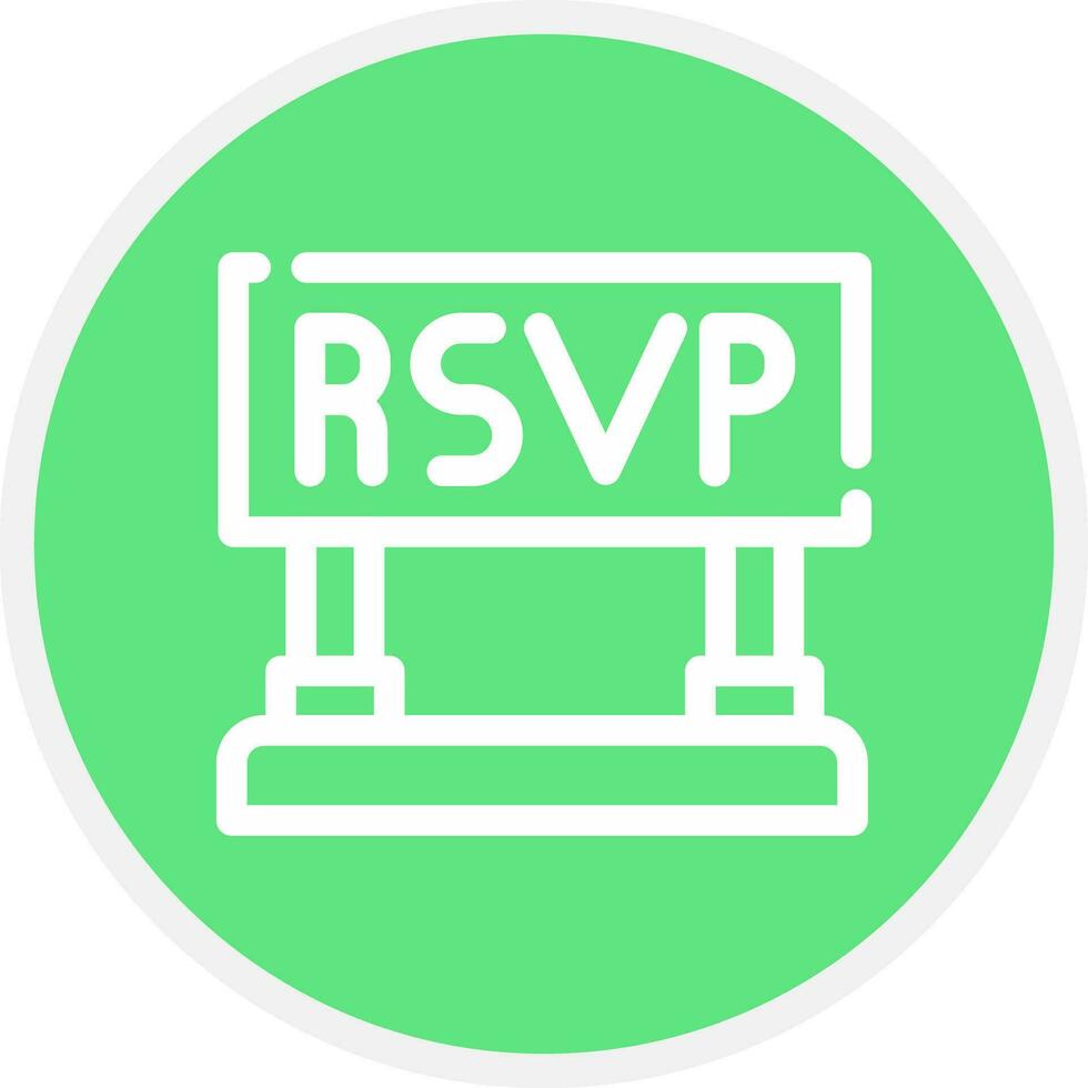 RSVP creatief icoon ontwerp vector