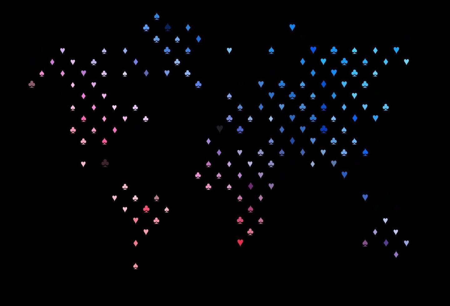 donkerblauwe, rode vectorlay-out met elementen van kaarten. vector