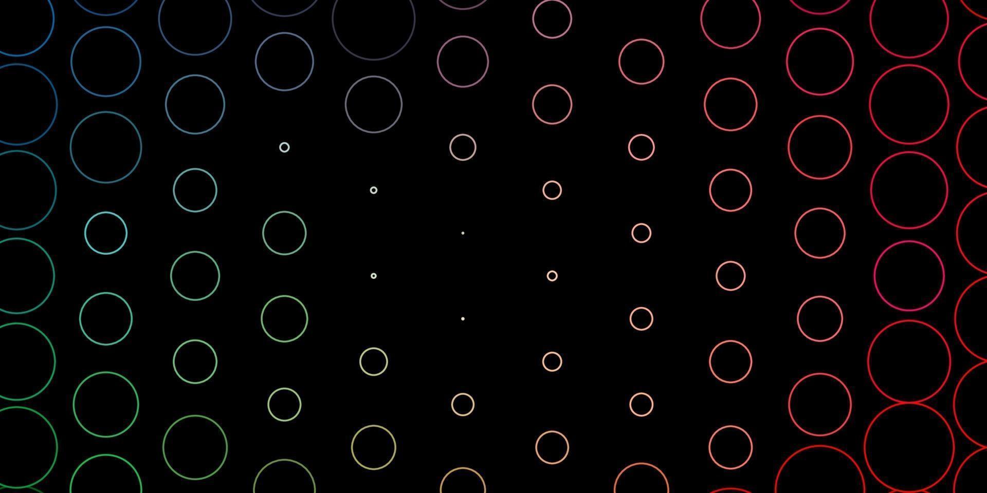 donkergroene, rode vectortextuur met schijven. vector