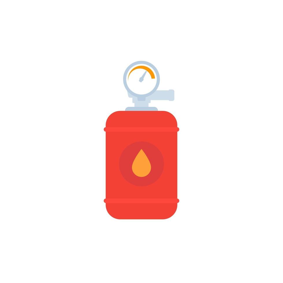 lpg benzinetank pictogram geïsoleerd op wit vector