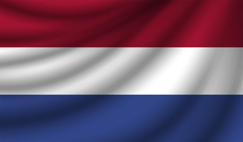 Realistische vlag, vectorillustratie vector