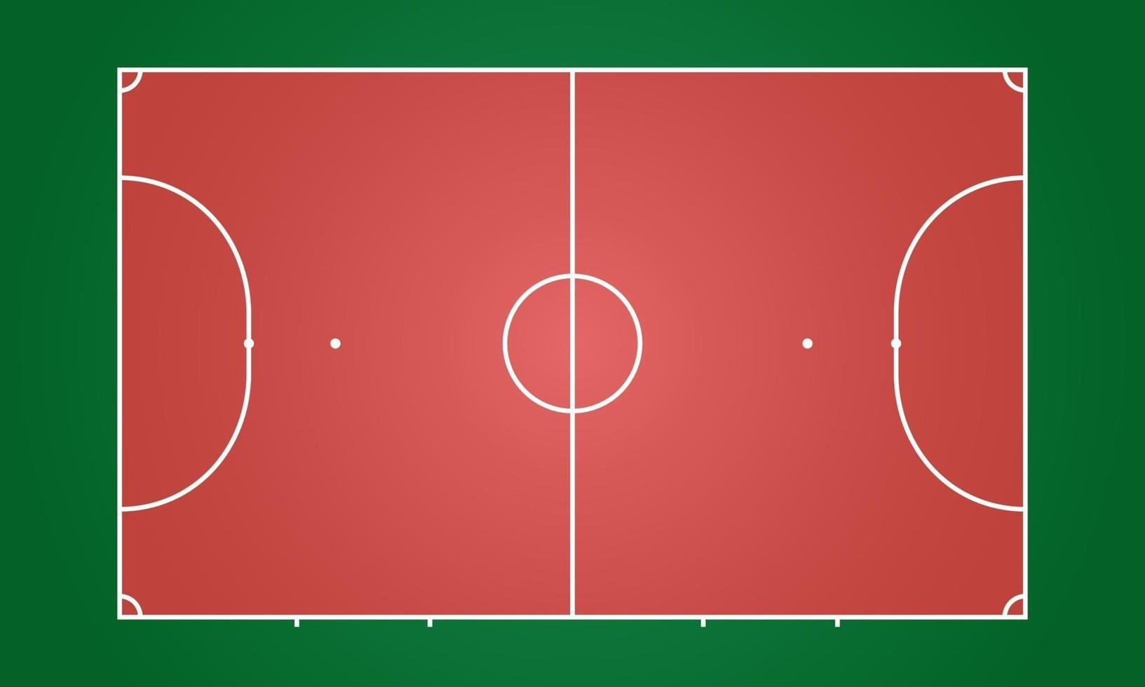 futsal court binnen en buiten stadion vectorillustratie vector