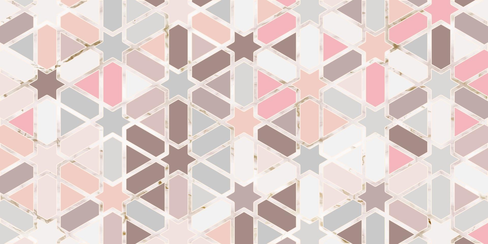 geometrische patroon pastel kleur met marmeren lijn elegante achtergrond vector