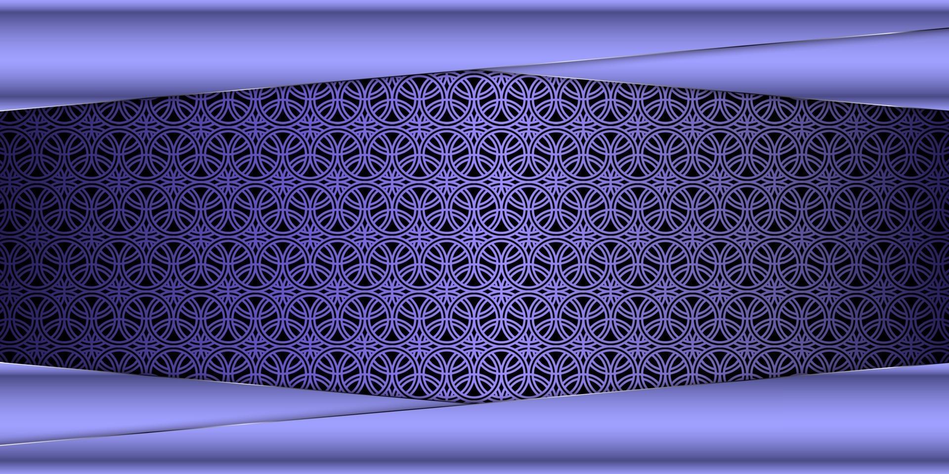 art deco patronen traditionele achtergrond luxe van paars vector