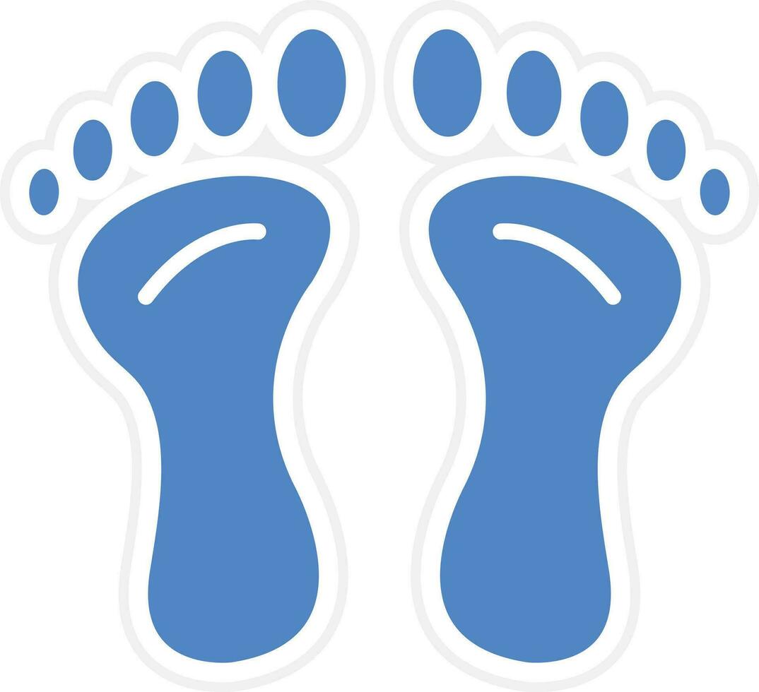 voetafdruk vector icoon