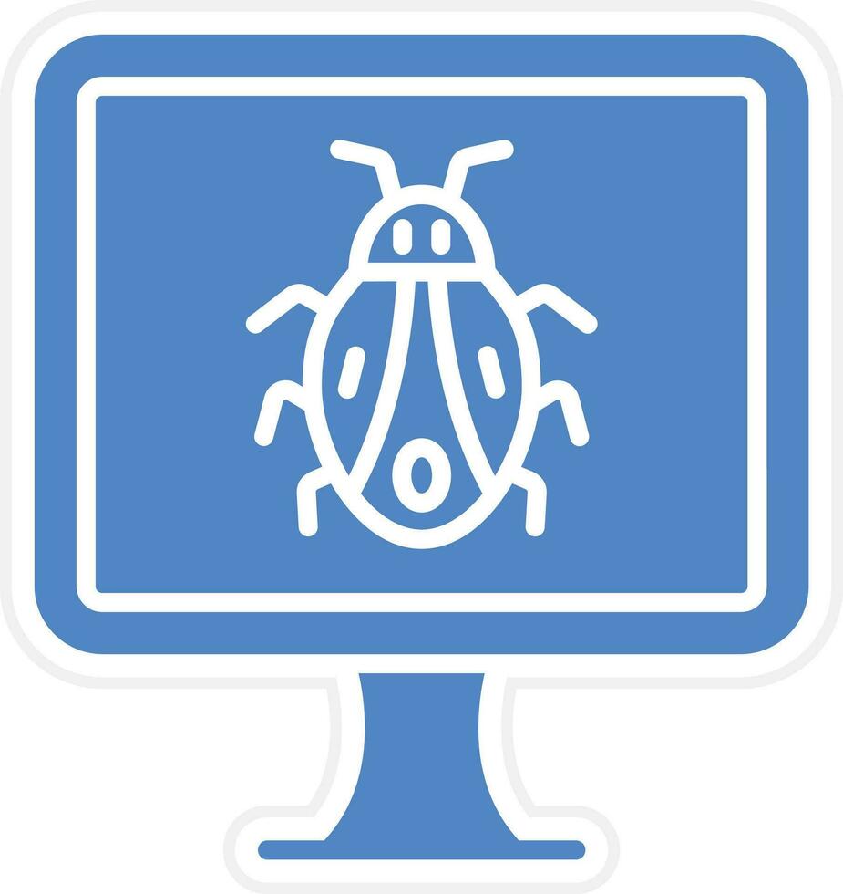 computer bug vector icoon