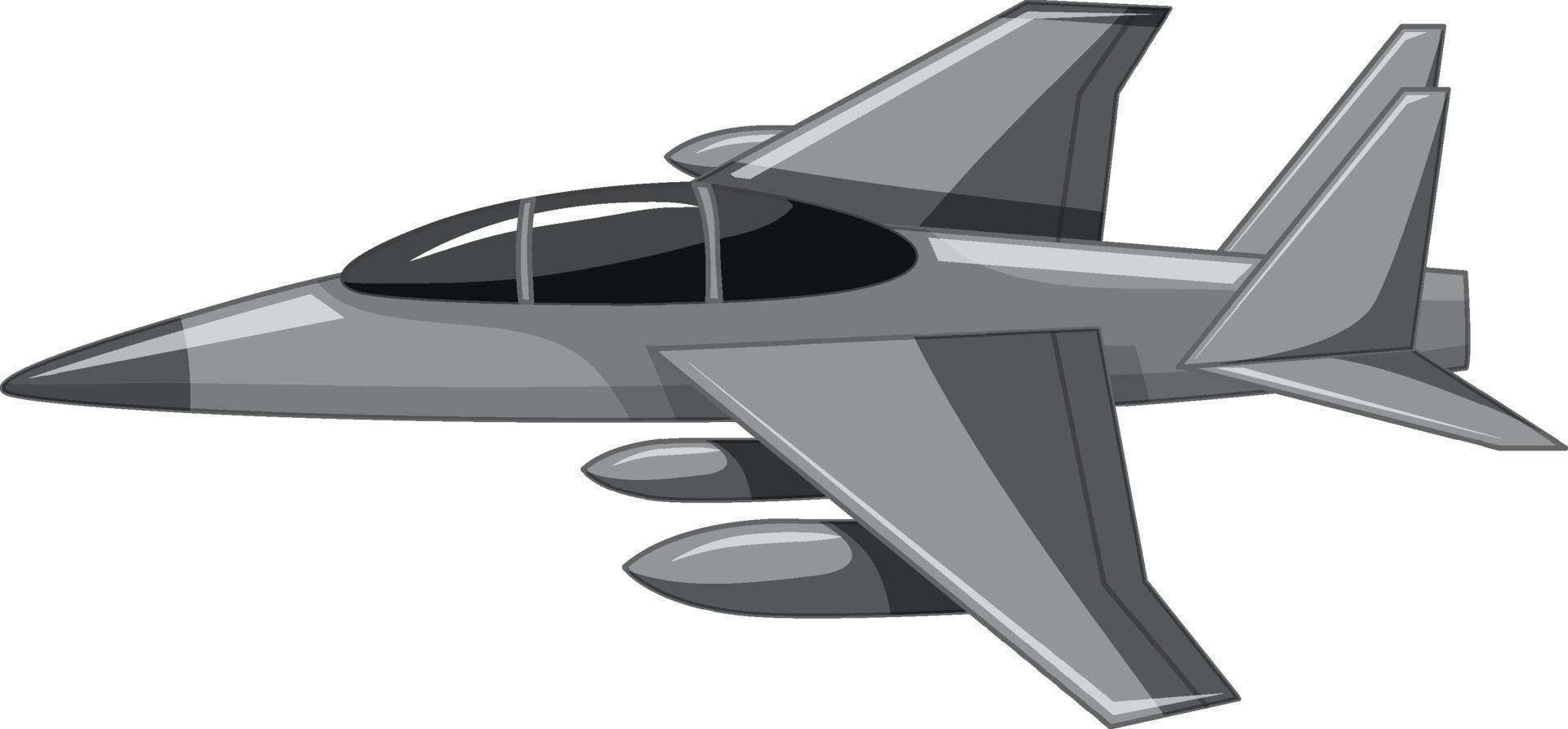 een straaljager of militair vliegtuig geïsoleerd op een witte achtergrond vector