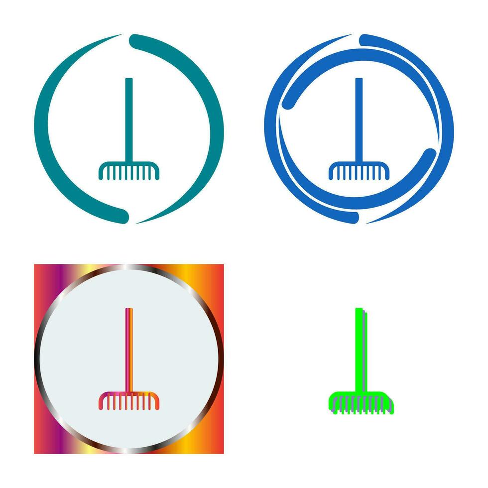 vork plukken bladeren vector icoon