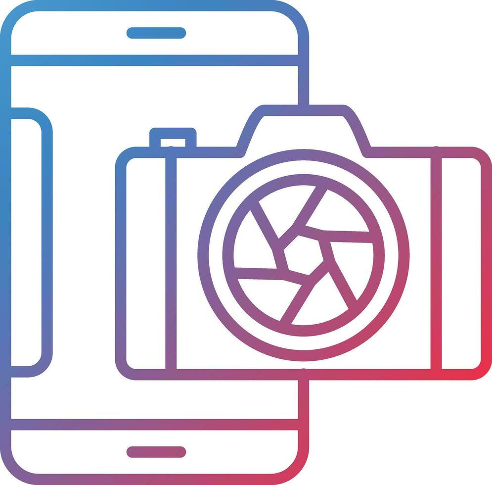 smartphone camera vector icoon