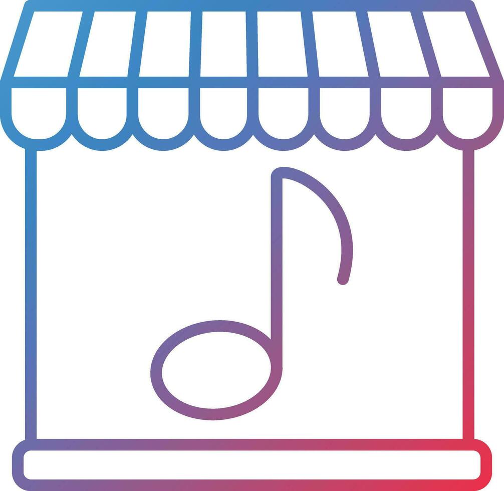 muziek- winkel vector icoon