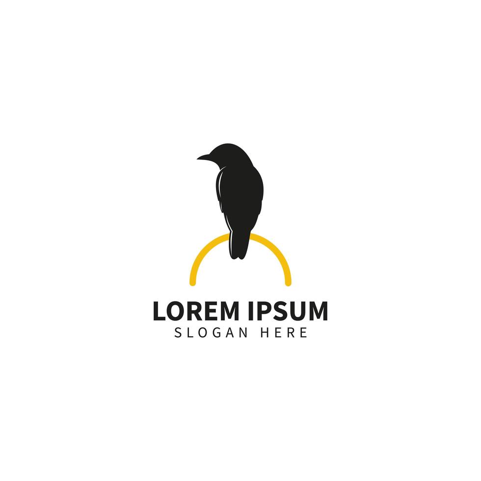 vogel logo sjabloon, dierlijke logo ontwerp vector. vector