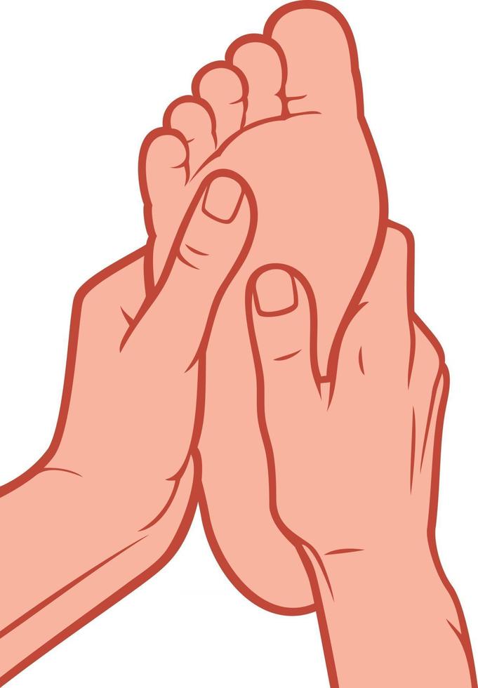 voetmassage icoon vector