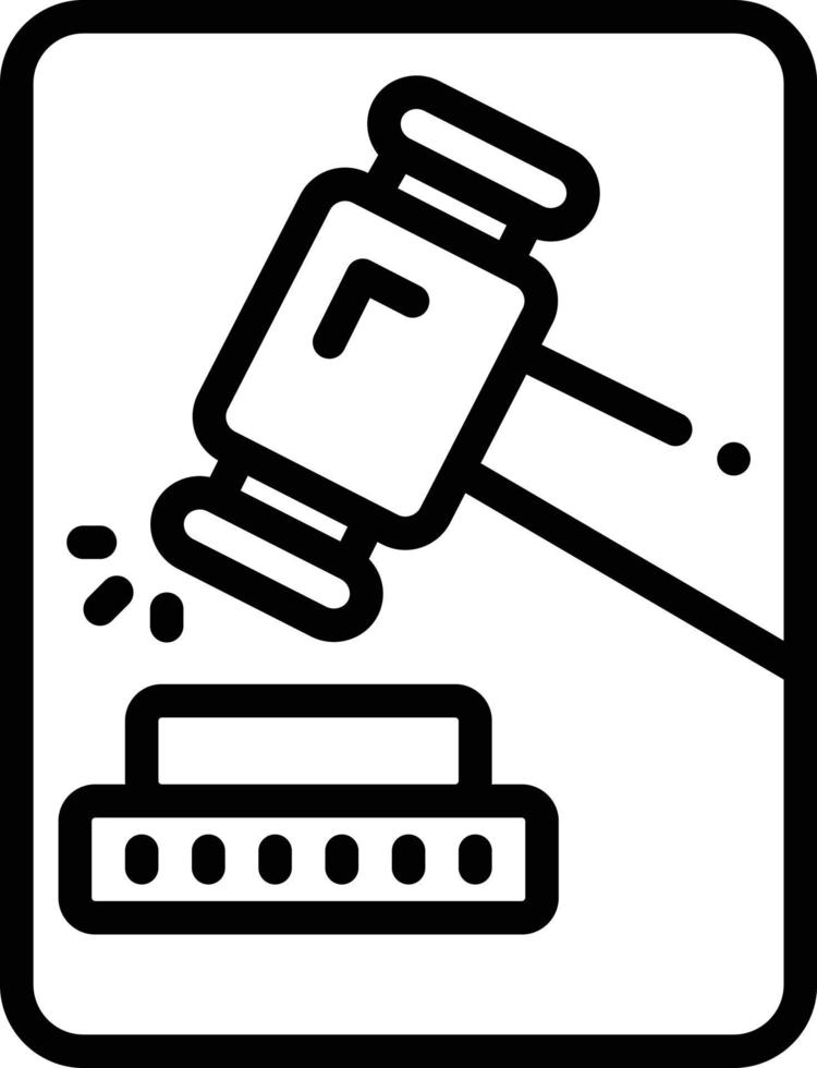 lijnpictogram voor arbitreren vector