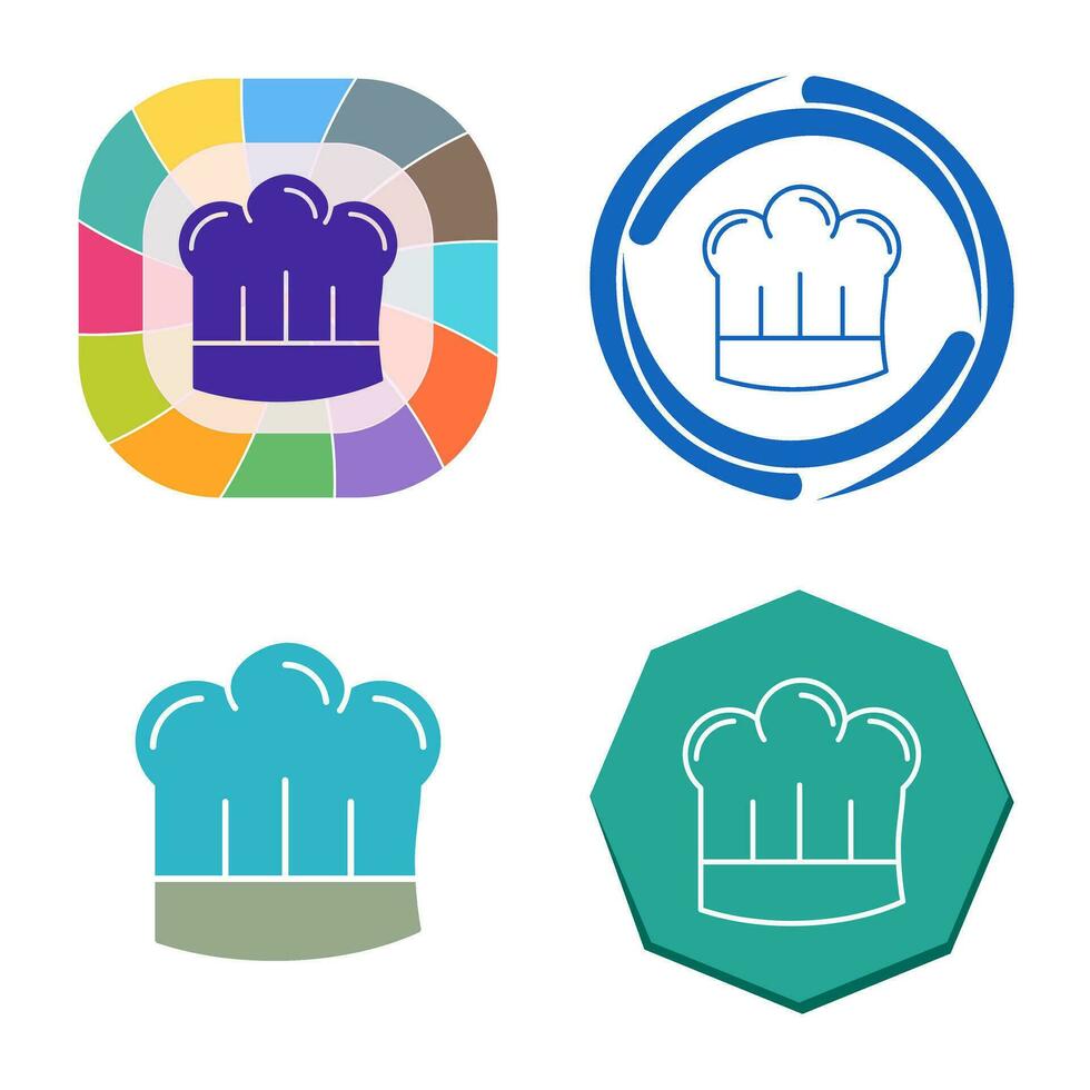 chef hoed vector icon