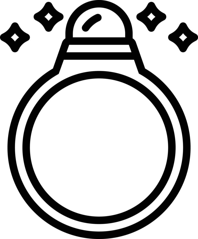 lijnpictogram voor ring vector