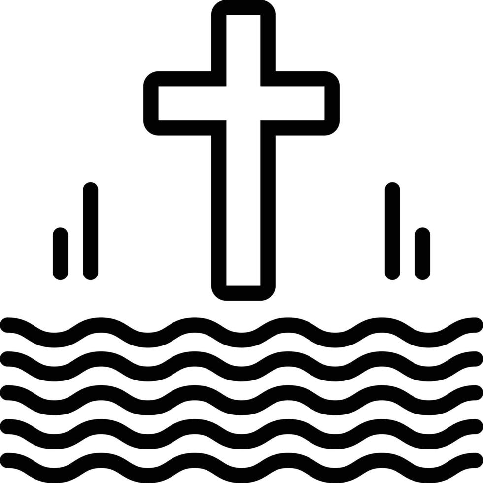 lijnpictogram voor gedoopt vector