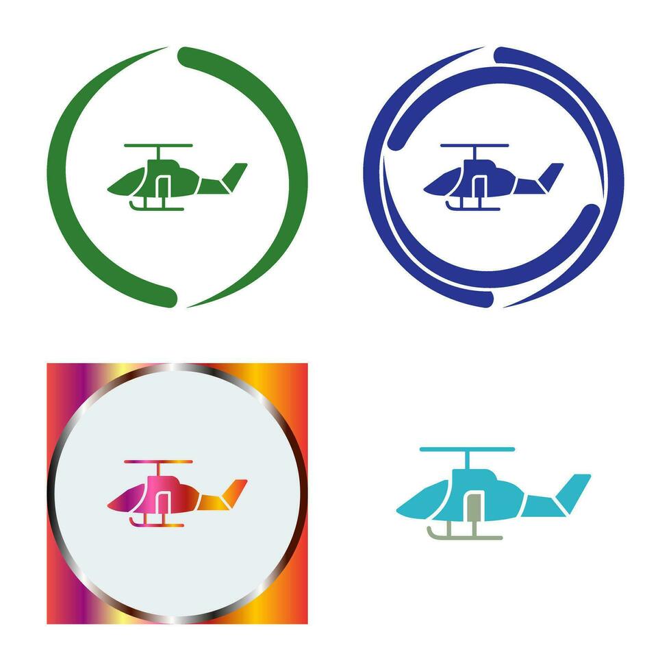 leger helikopter vector icoon