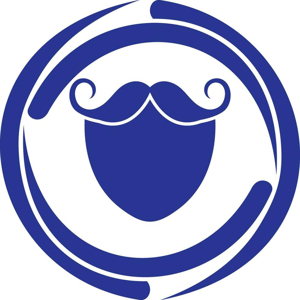 baard en snor vector icoon