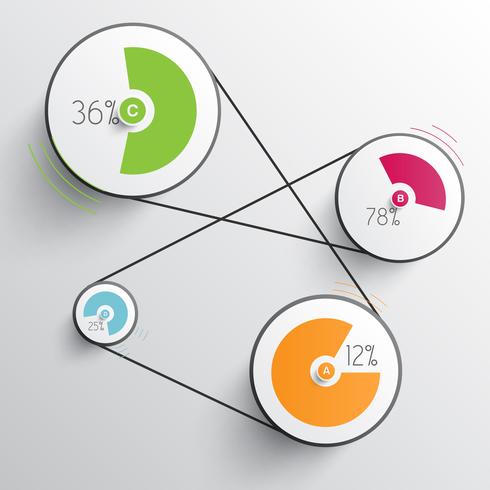 Zakelijke abstracte infographics voor reclame vector