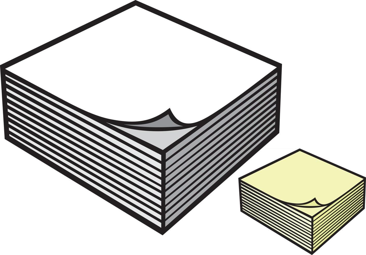 blok notitiepapier vector